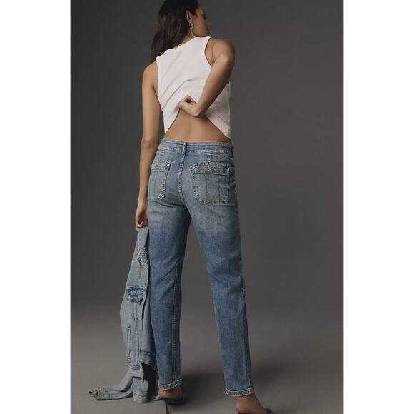 Pilcro The Wanderer Lonnie Wash Relaxed Jeans 25 Preppy Casual Boho - Picture 2 of 12